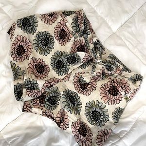 Loft Flower Power High Waisted Belt Short